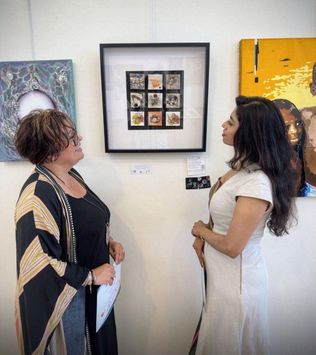 Yes…My Digital TIME capsule blew minds at the 6th JAG International Art Exhibition in Belgium! image