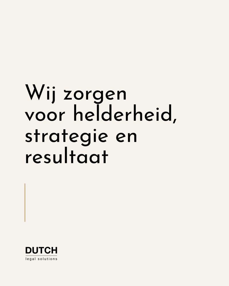 Bij Dutch Legal Solutions staan we naast je ! image