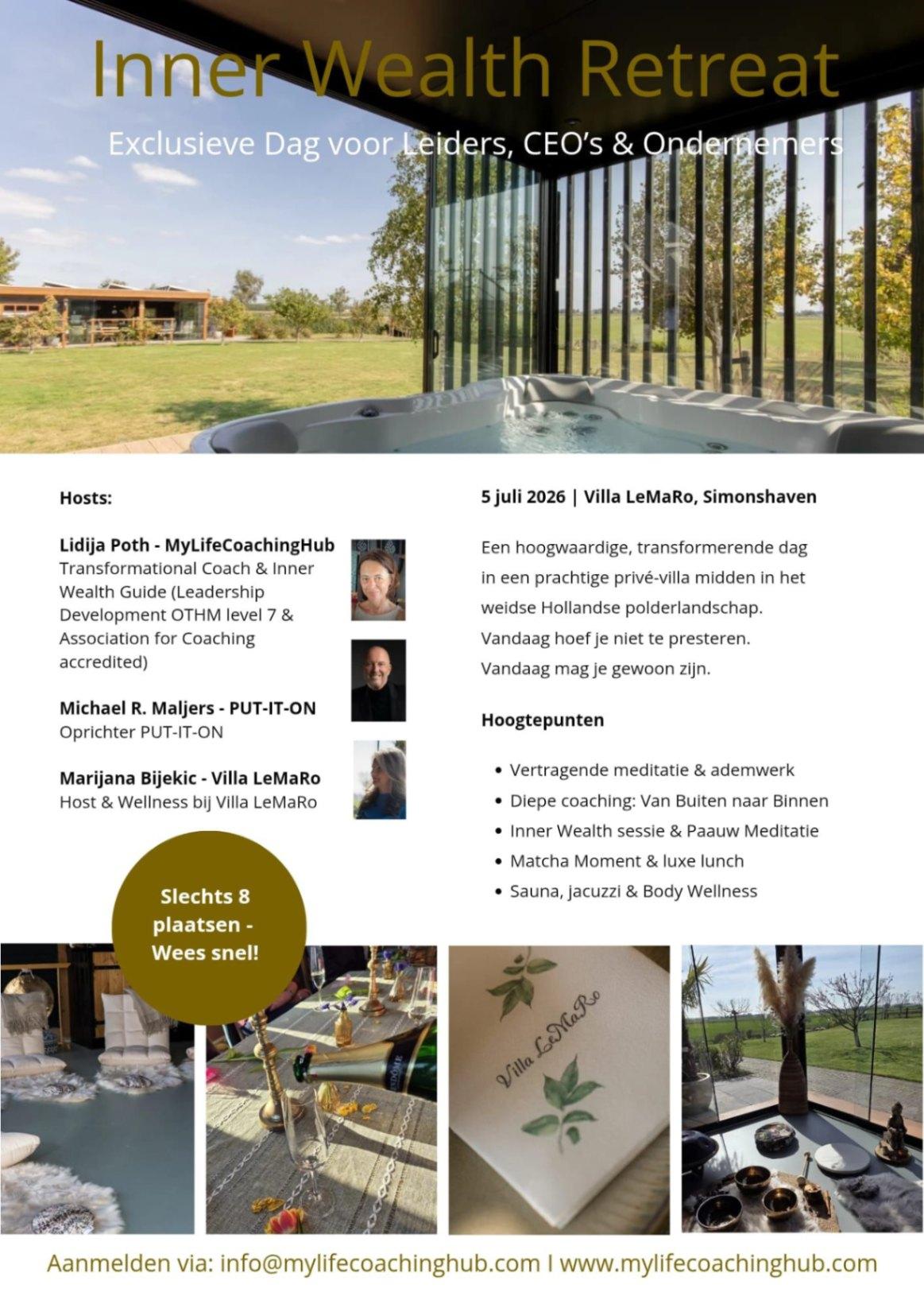 Inner Wealth Retreat 5 juli 2026 | Villa LeMaRo, Simonshaven image