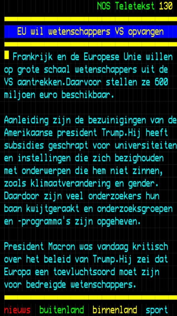 Hoe meer wetenschap hoe beter immers. image