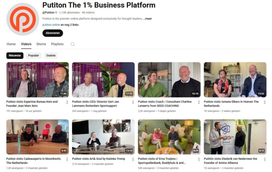 Putiton Interviews met : Jean Marc Kets , Gert Jan Lammens , Charline Lenaerts en Ismene Elbers image