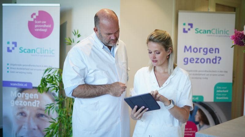 Scan Clinic is opgericht én wordt geleid door medisch specialisten: cardioloog Anton en radioloog Maarten. image
