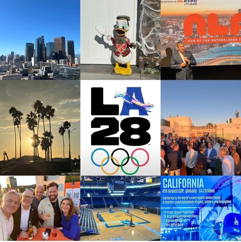 The blend of innovation and scale will be the trademark for the LA Games. It’s a clear area where Dutch companies can contribute. NBSO Los Angeles Techonomy Netherlands Enterprise Agency image