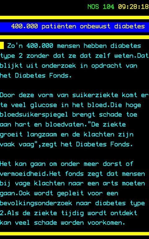 400.000 mensen met diabetes type 2 zonder diagnose image